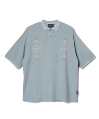 S/S Pique EMB Polo Shirt(Slate Blue-M)