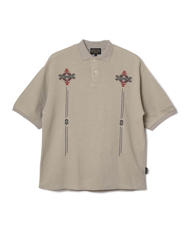 S/S Pique EMB Polo Shirt(Grege-M)