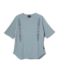 S/S Pique EMB Tee(Slate Blue-M)
