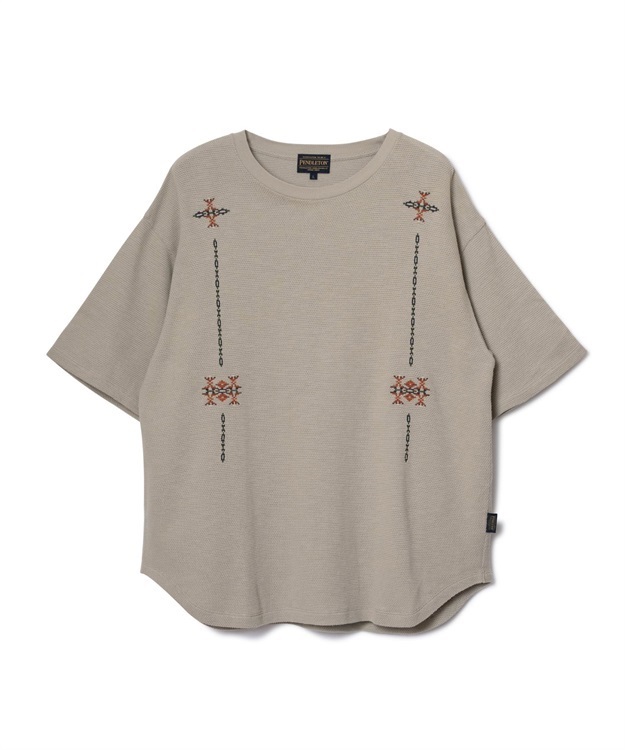 S/S Pique EMB Tee(Grege-M)