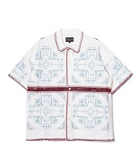 S/S Kapok Crochet Shirt(Coral-M)