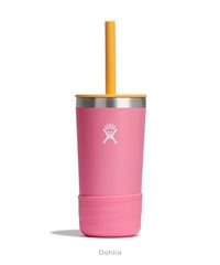 12oz KIDS TUMBLER WITH STRAW LID(Dahlia-FREE)