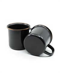 Enamel Mug set of 2(Charcoal-FREE)