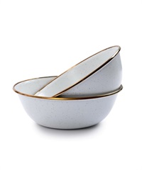 Enamel Bowl set of 2(Eggshell-FREE)