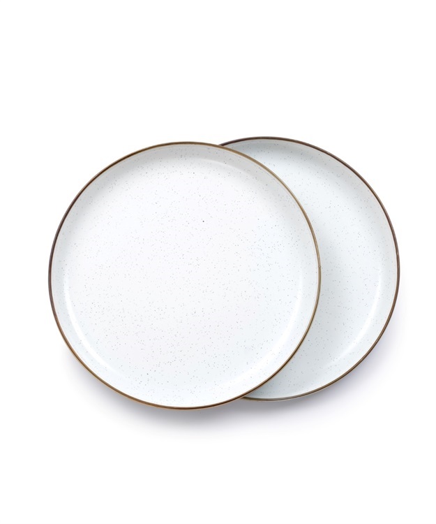 Enamel Plate set of 2(Eggshell-FREE)