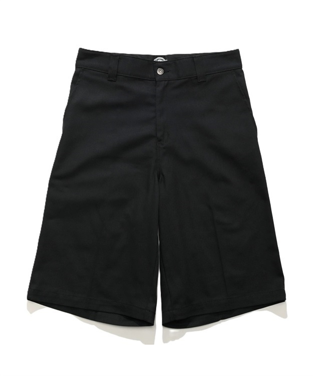 LOOSE FIT ELASTIC WAIST 13''SHORTS(BLACK-30)