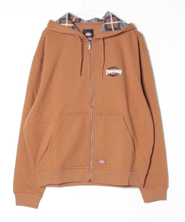 THRASHER DICKIES ZIP THROUGH(BROWN DUCK-M)