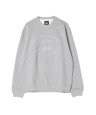 THRASHER DICKIES SWEATSHIRT(GREY MELANGE-M)