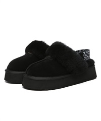 Forever Platform Slipper(Black-US6(23.5cm))