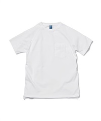 SS HVY RAGLAN POCKET TEE(WHITE-M)