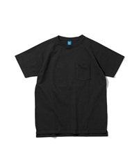 SS HVY RAGLAN POCKET TEE(BLACK-M)