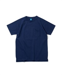 SS HVY RAGLAN POCKET TEE(NAVY-M)