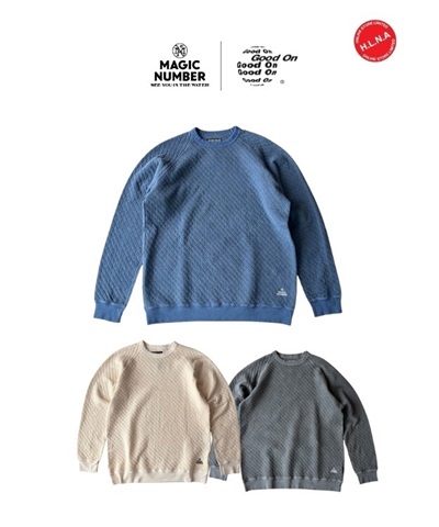 MAGIC NUMBER×Good On LS QUILT RAGLAN CREW-KODENSHI-