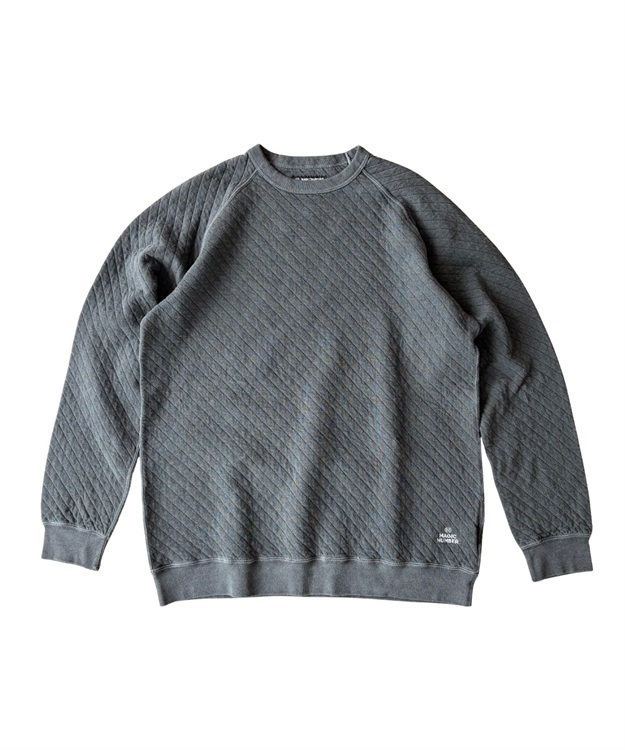 MAGIC NUMBER×Good On LS QUILT RAGLAN CREW-KODENSHI-(P-BLACK-M)