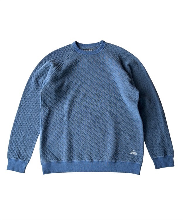 MAGIC NUMBER×Good On LS QUILT RAGLAN CREW-KODENSHI-(P-NAVY-M)