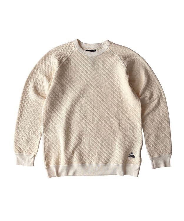MAGIC NUMBER×Good On LS QUILT RAGLAN CREW-KODENSHI-(P-NATURAL-L)
