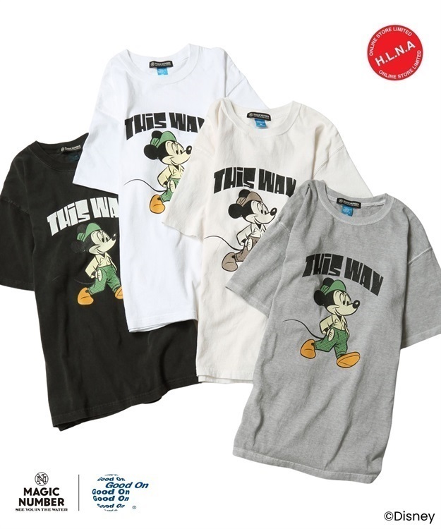 【MAGIC NUMBER/Good On】Mickey Mouse/Mid-century style TEE A