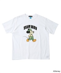 【MAGIC NUMBER/Good On】Mickey Mouse/Mid-century style TEE A(WHITE-S)