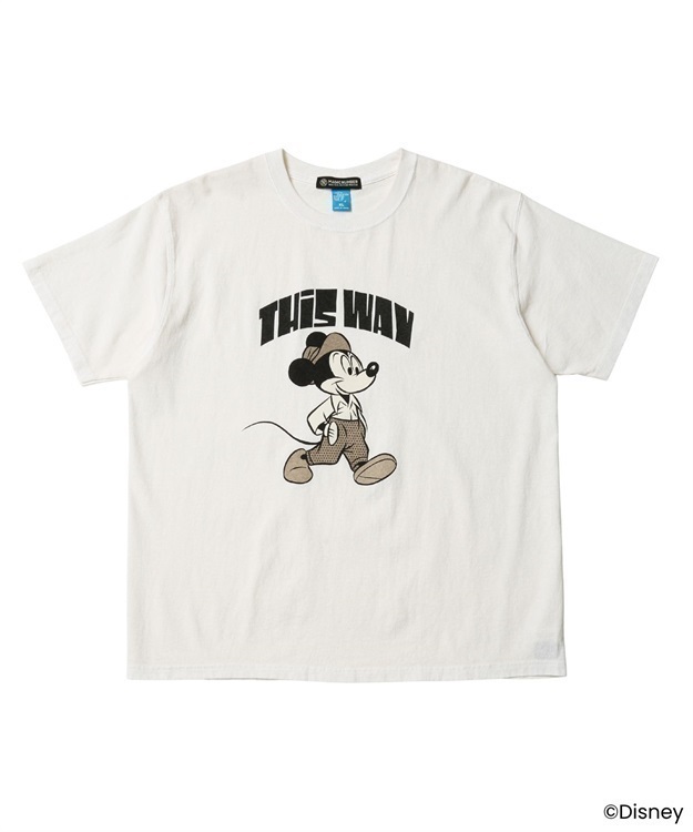 【MAGIC NUMBER/Good On】Mickey Mouse/Mid-century style TEE A(P-NATURAL-L)