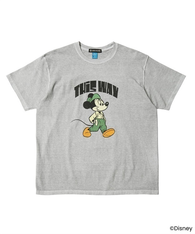 【MAGIC NUMBER/Good On】Mickey Mouse/Mid-century style TEE A(P-ASH-XL)