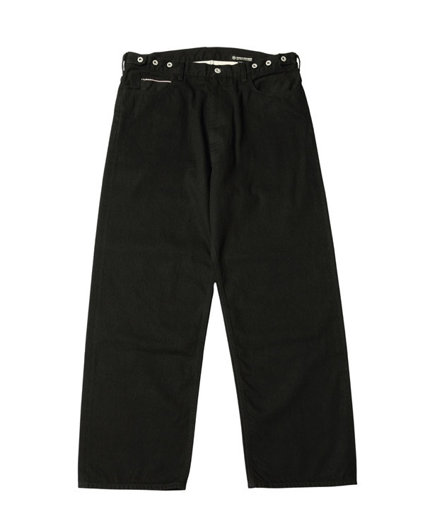 RED EAR ”備中” SELVEDGE DENIM WIDE PANTS(BLACK-M)