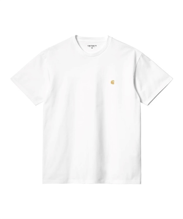 S/S CHASE T-SHIRT(White / Gold-M)