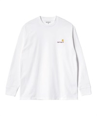 L/S AMERICAN SCRIPT T-SHIRT(White-L)