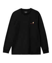 L/S AMERICAN SCRIPT T-SHIRT(Black-M)