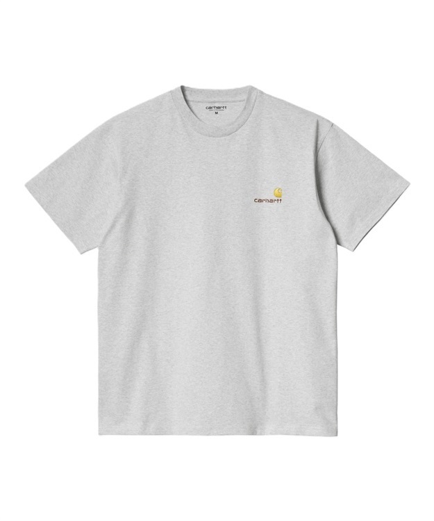 S/S AMERICAN SCRIPT T-SHIRT(Ash Heather-M)