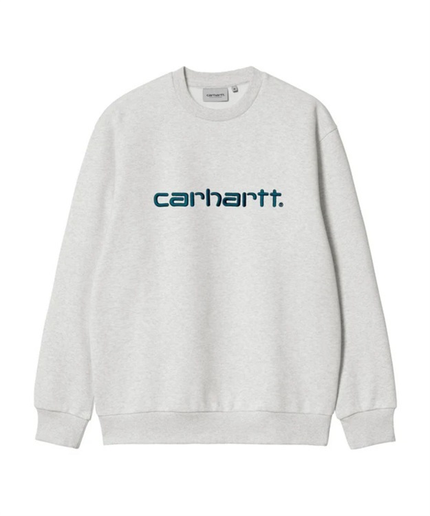 CARHARTT SWEATSHIRT(Ash Heather / Duck Blue-M)