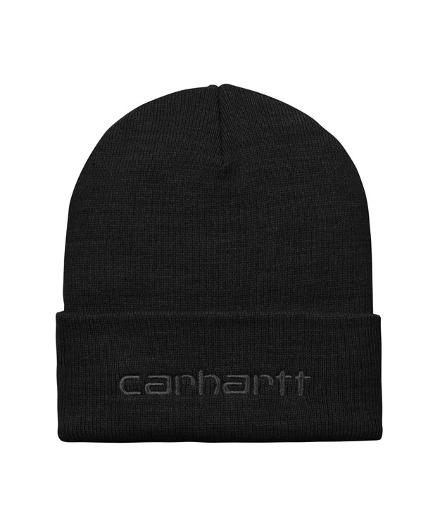 SCRIPT BEANIE(Black / Black-ONE SIZE)