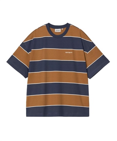 S/S QUINBY T-SHIRT(Quinby Stripe, Blue-M)
