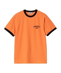 S/S 89 RINGER T-SHIRT(Pumpkin / Black-M)
