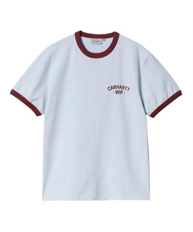 S/S 89 RINGER T-SHIRT(Air Sky / Mulberry-M)