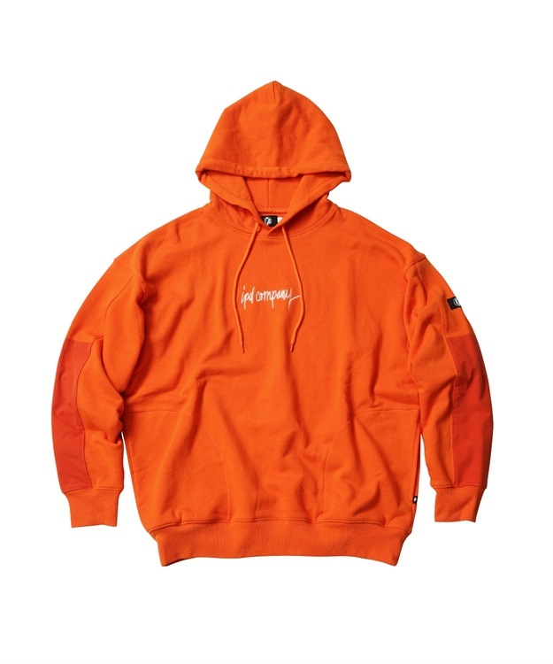 OG ELBOW PATCH HOODIE(ORANGE-M)
