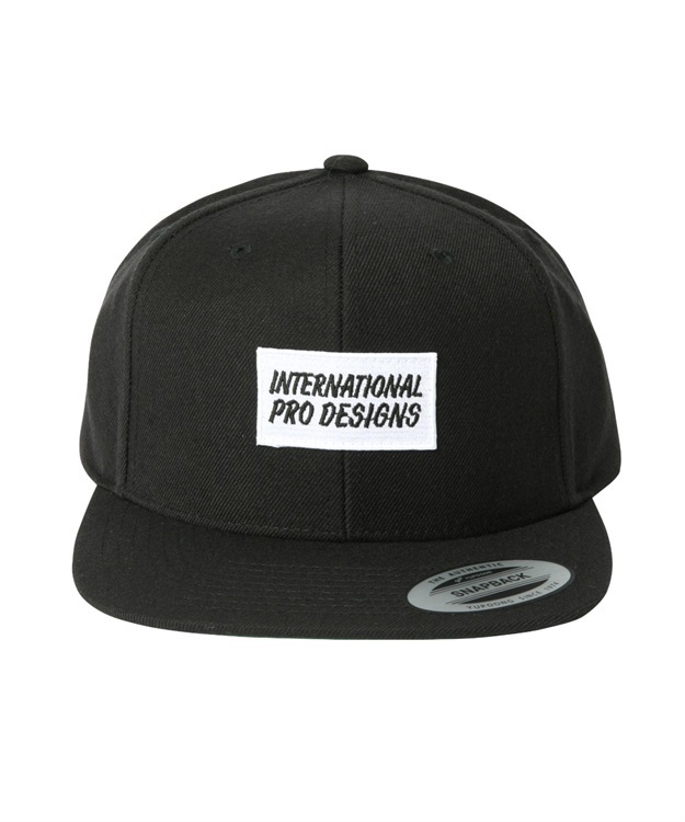 INTERNATIONAL PRO DESIGNS SNAPBACK CAP(BLACK×WHITE-FREE)