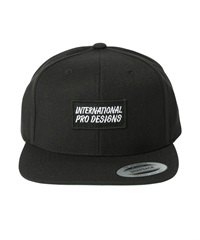 INTERNATIONAL PRO DESIGNS SNAPBACK CAP(BLACK×BLACK-FREE)