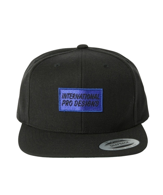 INTERNATIONAL PRO DESIGNS SNAPBACK CAP(BLACK×BLUE-FREE)