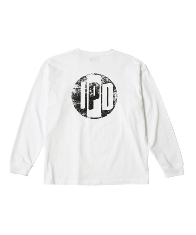 OG DISTRESSED LS(WHITExBLACK-M)