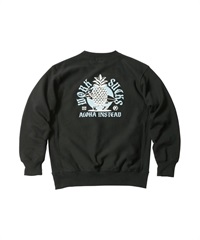 ALOHA INSTEAD CREW SWEAT(BLACK-L)