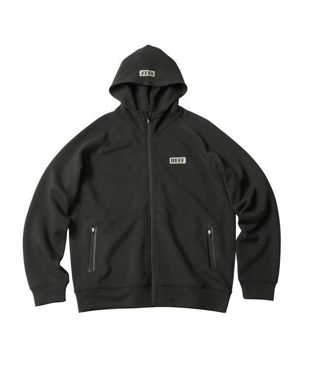 REEF ACTIVE KNIT HOODIE(BLACK-M)