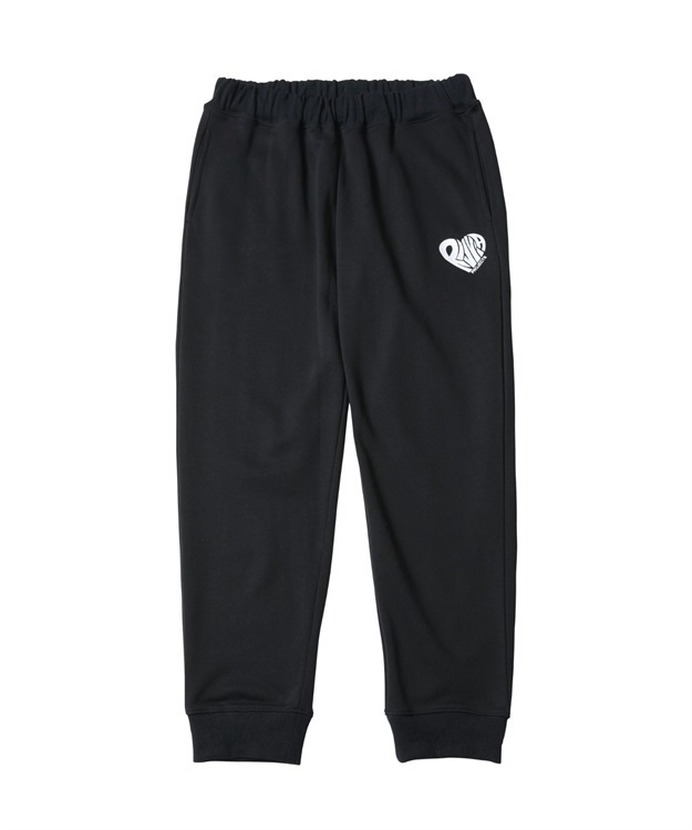 RV HEART SWEAT PANTS(BLACKxWHITE-M)