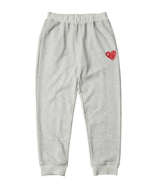 RV HEART SWEAT PANTS(ASHxRED-M)
