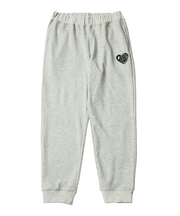 RV HEART SWEAT PANTS(ASHxBLACK-M)