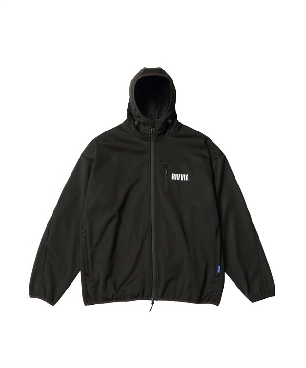 ACTIVE ZIP HOODIE(BLACK-M)