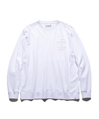 "BY STREET OR BY TRAIL" 9.3oz H/W L/S TEE(WHITE-M)