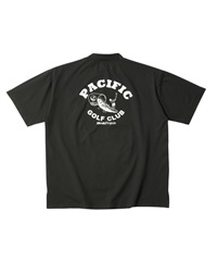 ON THE WAVE M/NECK RASH SS(BLACK-M)