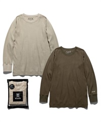 REUSE 2PACK THERMAL TEE 2.0(BEIGE/ARMY-M)