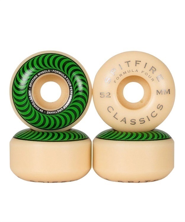 FORMULA FOUR WHEELS / 99DU CLASSIC SHAPE(GREEN-52)