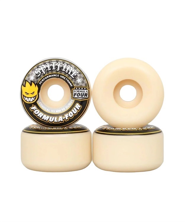 FORMULA FOUR WHEELS / 99DU CONICAL SHAPE YELLOW PRINT(YELLOW-53)